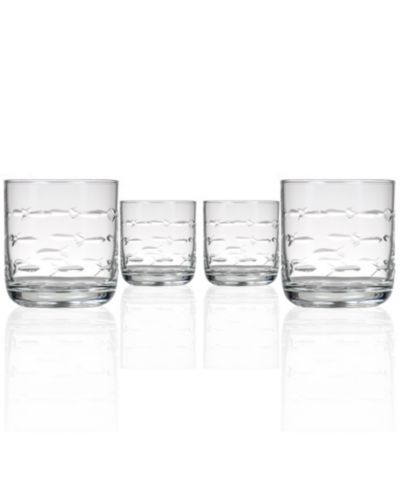 Набор стаканов Rolf Glass School of Fish Room Tumbler 10oz - 4 шт