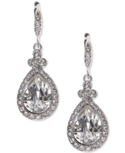 Серьги-подвески Givenchy Pavé & Colored Stone