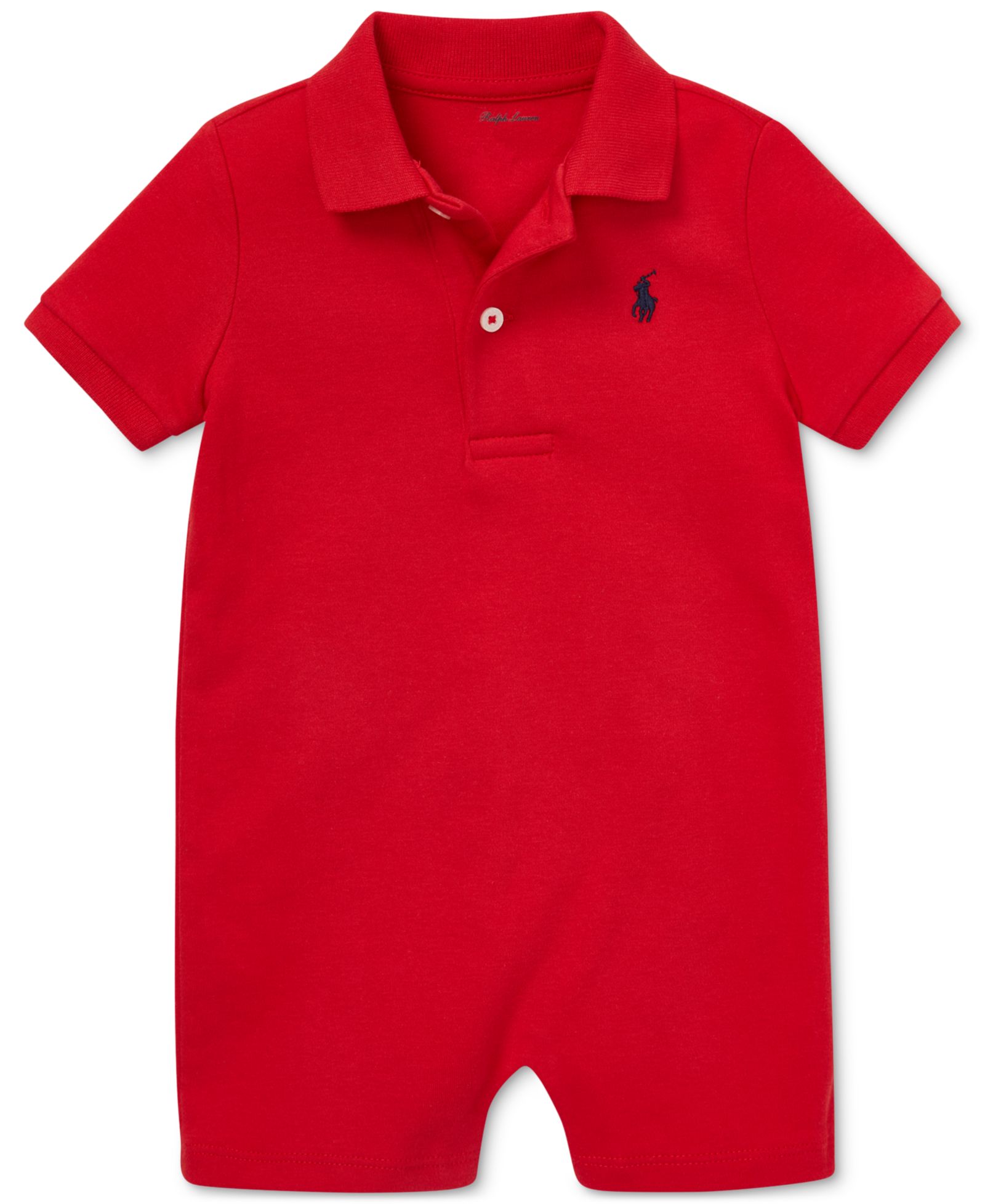 Polo Ralph Lauren Детский комбинезон-поло из хлопка с коротким рукавом