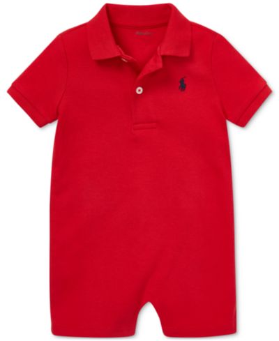 Polo Ralph Lauren Детский комбинезон-поло из хлопка с коротким рукавом