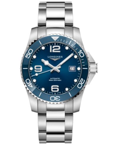 Часы Longines Men's Swiss Automatic HydroConquest Stainless Steel & Ceramic Diver 41mm