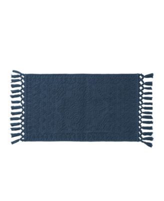 French Connection Nellore Fringe Cotton 20" x 38" Bath Rug