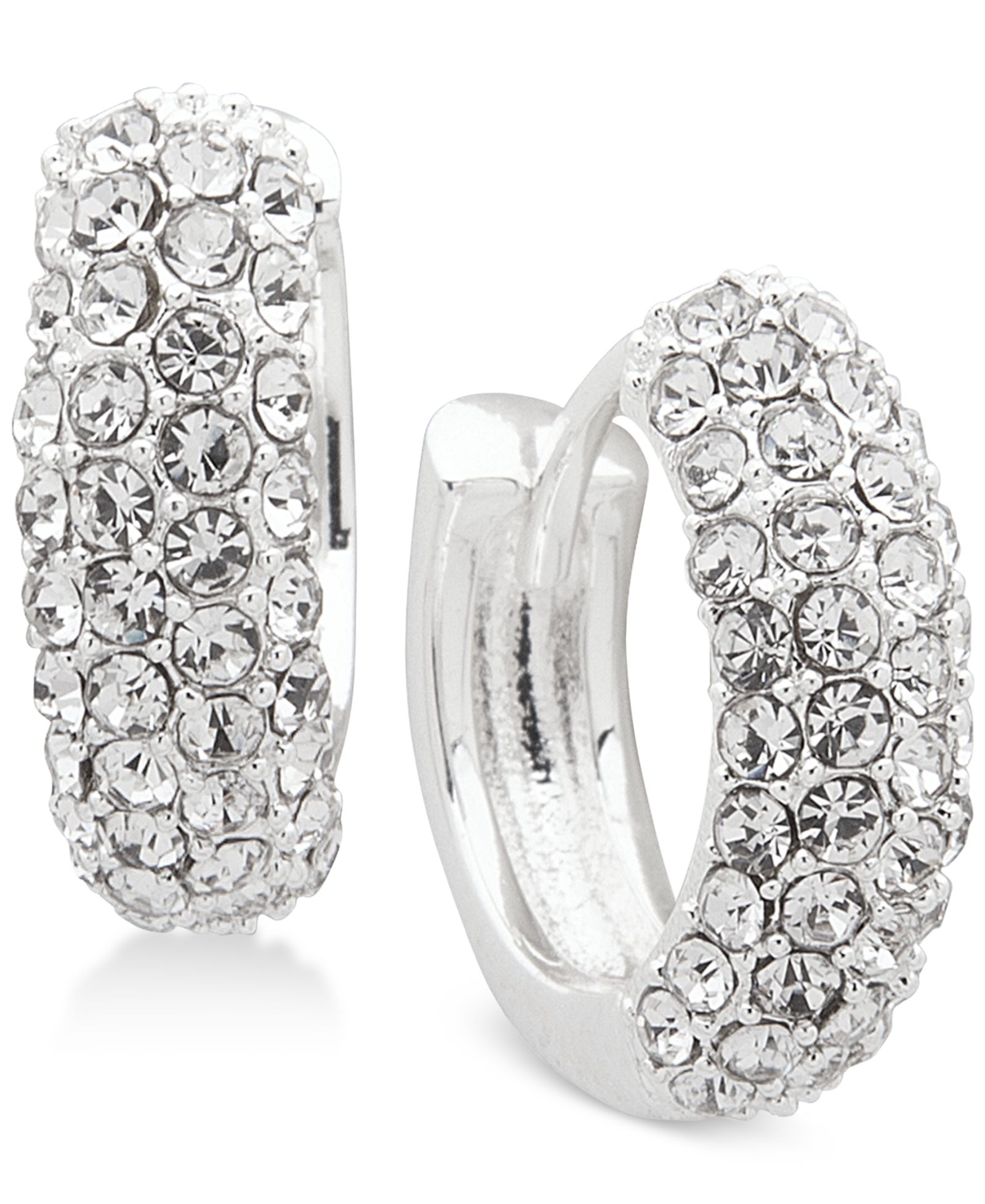 Lauren Ralph Lauren Crystal Pavé Huggie Small Hoop Earrings 1/2"