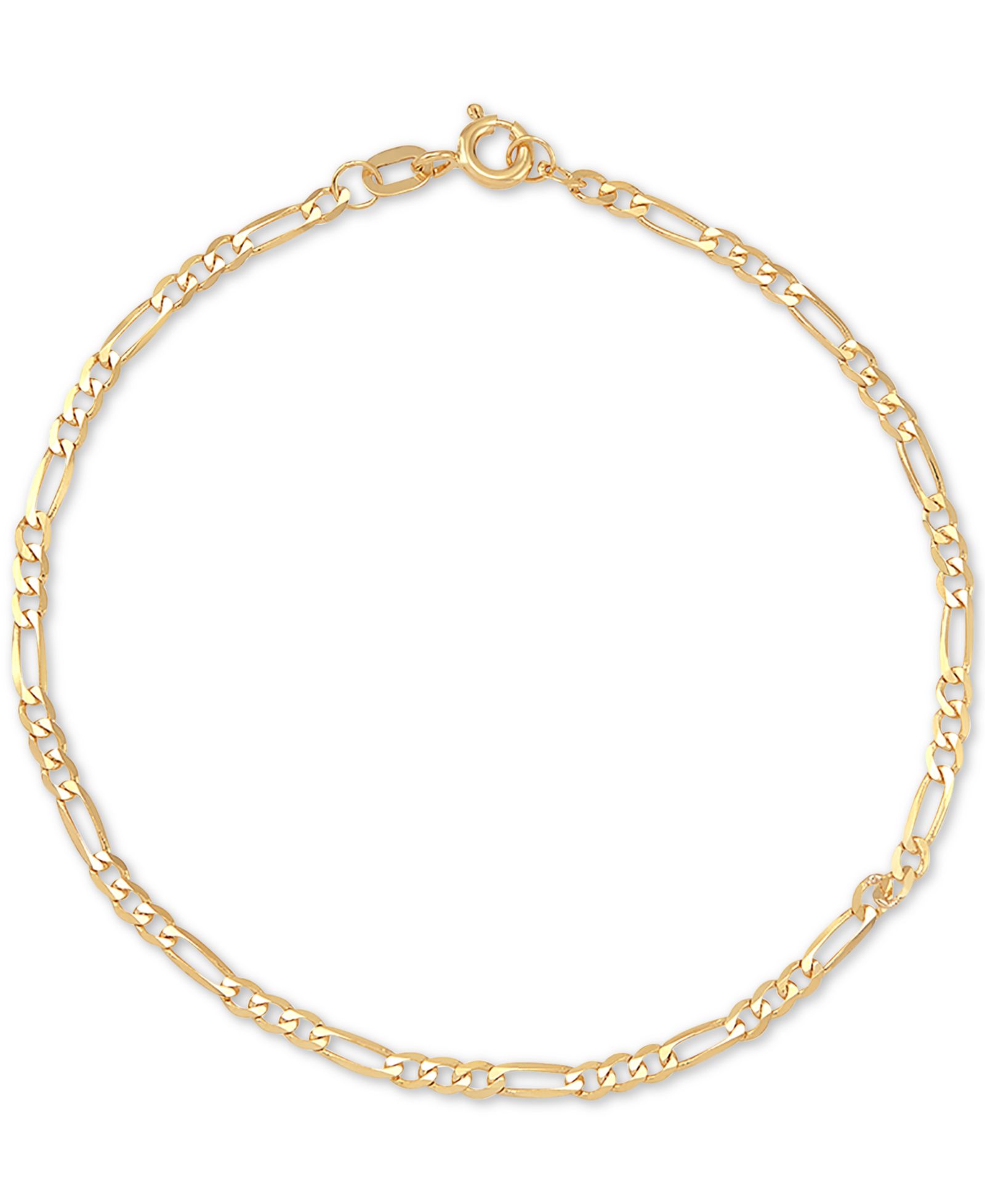 Браслет с цепочкой Figaro из 14k Gold, Italian Gold
