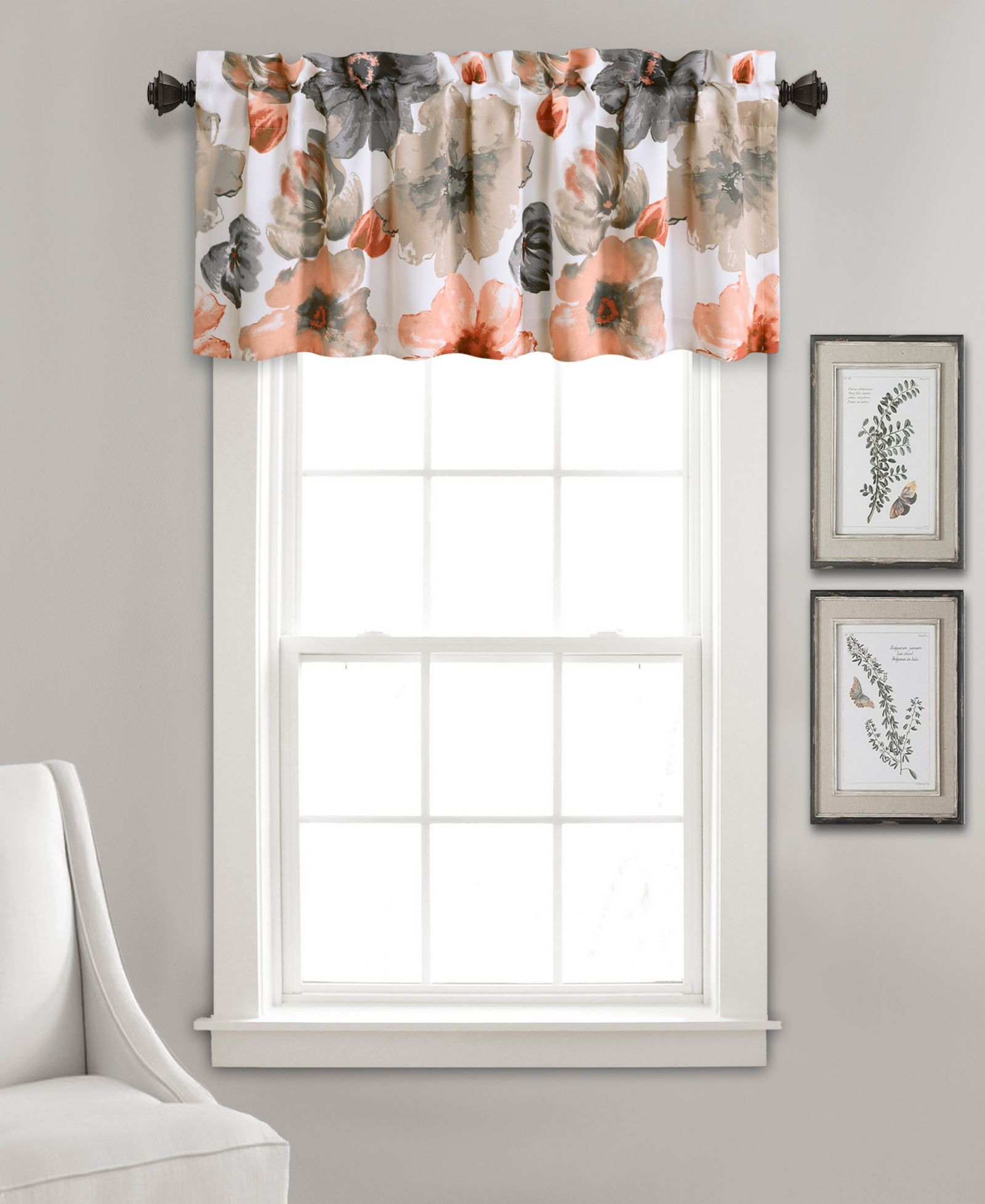 Lush Decor Allison Декоративные шторы с мягким рассеиванием света, 40x84, Blush