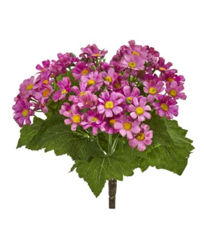 Nearly Natural Daisy Bush Artificial Flower (Set of 6)