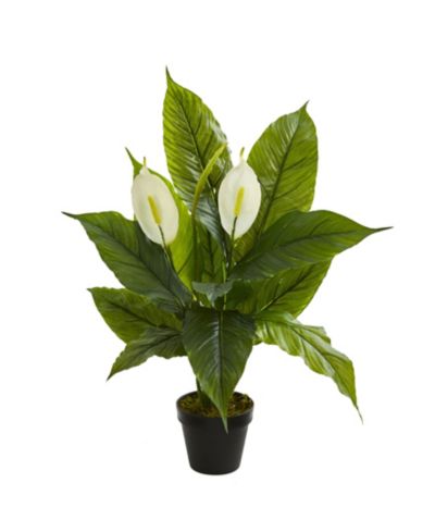 Nearly Natural 26” Spathiphyllum Artificial Plant (Real Touch)
