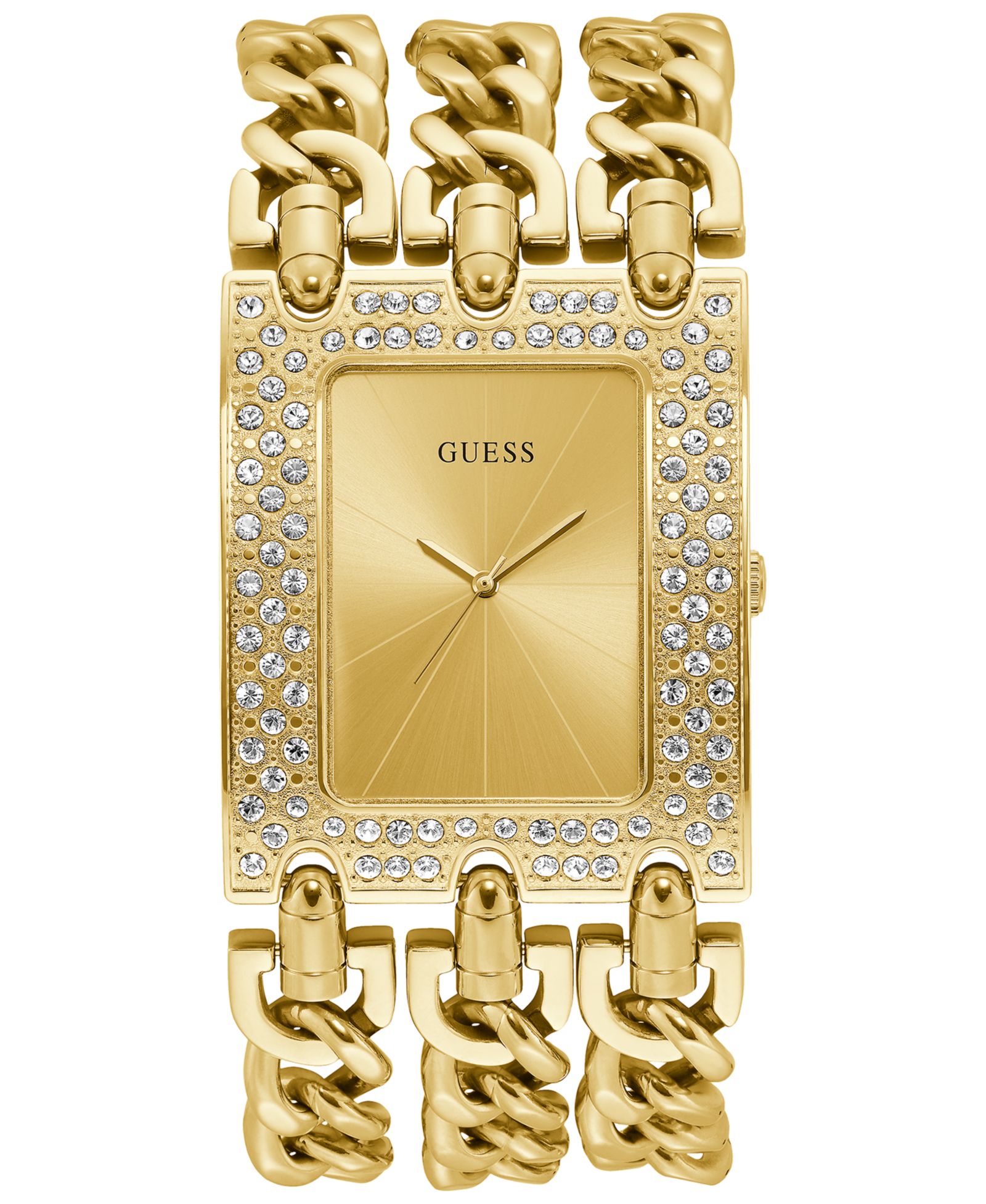 GUESS часы-браслет из нержавеющей стали с золотым покрытием 39x47mm