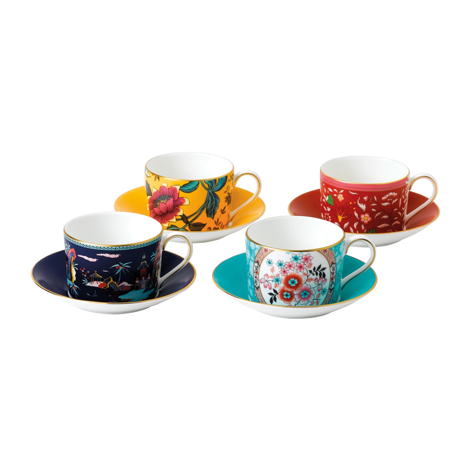 Набор из 4 чашек и блюдец Wedgwood Wonderlust