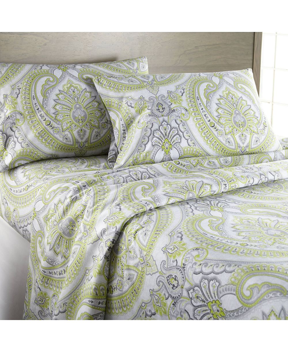 Southshore Fine Linens Classic Paisley Ultra-Soft 4-Pc. Sheet Set, California King