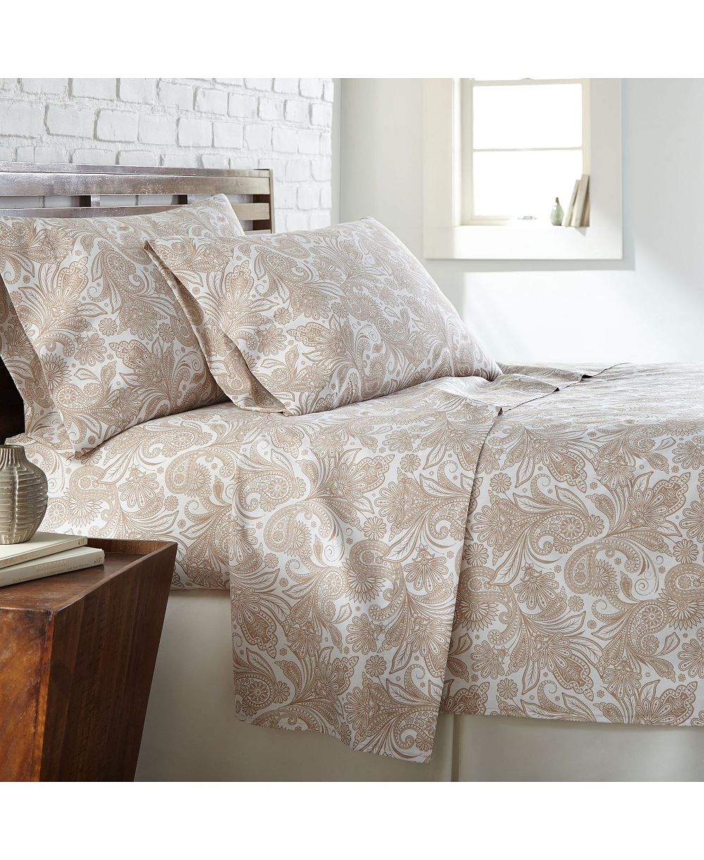 Southshore Fine Linens Perfect Paisley Boho Sheet Set, California King