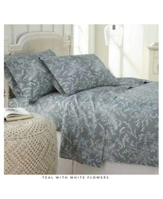 Southshore Fine Linens Ultra-Soft Floral or Solid 4-Pc. Sheet Set, King