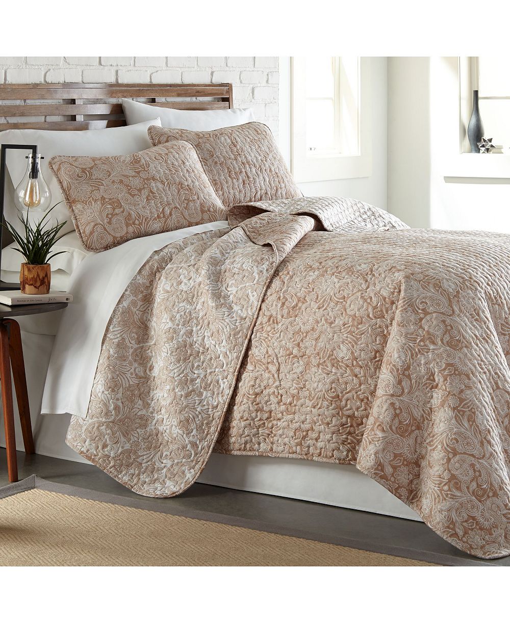 Southshore Fine Linens бохо легкий двусторонний комплект покрывал Paisley King/California King