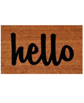 Коврик для ног Home & More Hello Script, 24" x 36"
