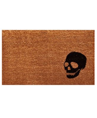 Коврик для двери Home & More Skull из кокосового волокна и винила, 24" x 36"
