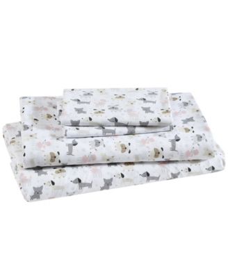 Beatrice Home Fashions Whimsical Printed Microfiber 4-Pc. Sheet Set, Queen