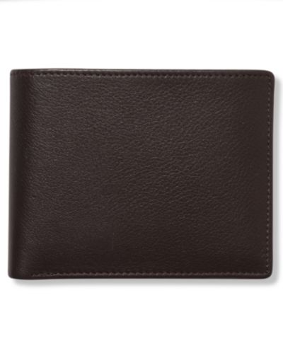 Мужской кожаный кошелек Perry Ellis Portfolio Park Avenue Bifold