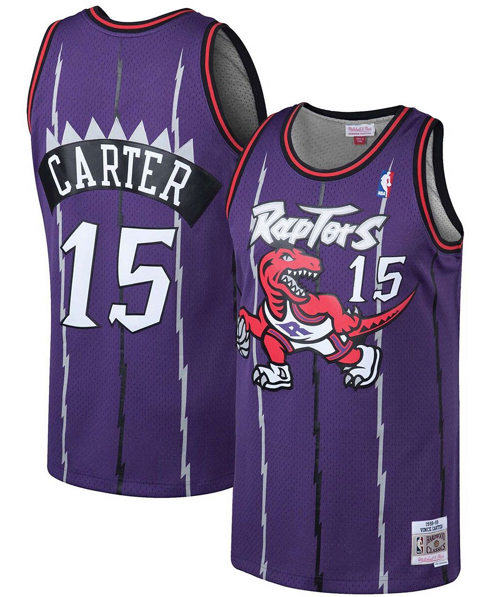 Мужская баскетбольная джерси Toronto Raptors 1998-99 Hardwood Classics Swingman, Vince Carter, фиолетовая