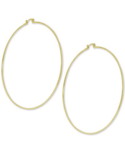 Серьги-кольца Essentials And Now This Large Wire Extra Large Hoop в серебристом покрытии