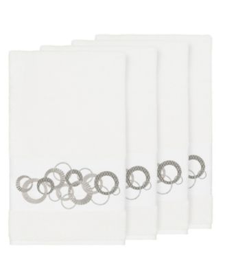 Linum Home Turkish Cotton Annabelle 4-Pc. Embellished Bath Towel Set