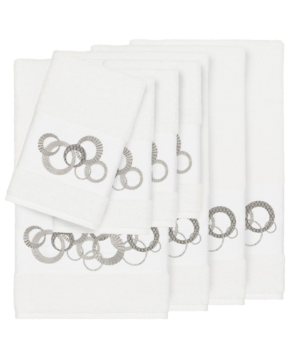 Linum Home Turkish Cotton Annabelle 8-Pc. Embellished Towel Set
