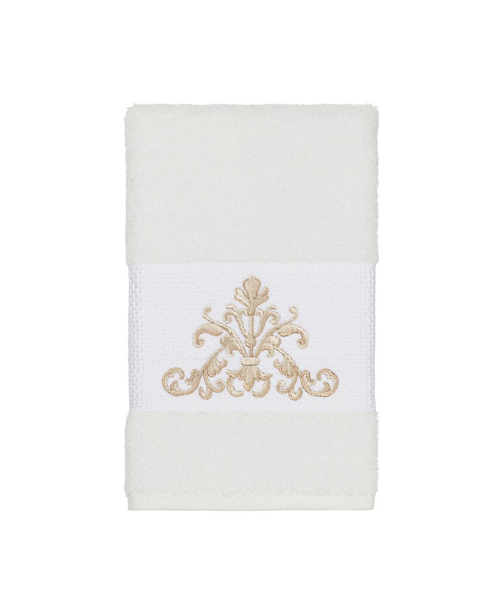 Linum Home Turkish Cotton Scarlet Embellished Hand Towel