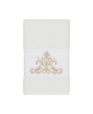 Linum Home Turkish Cotton Scarlet Embellished Hand Towel