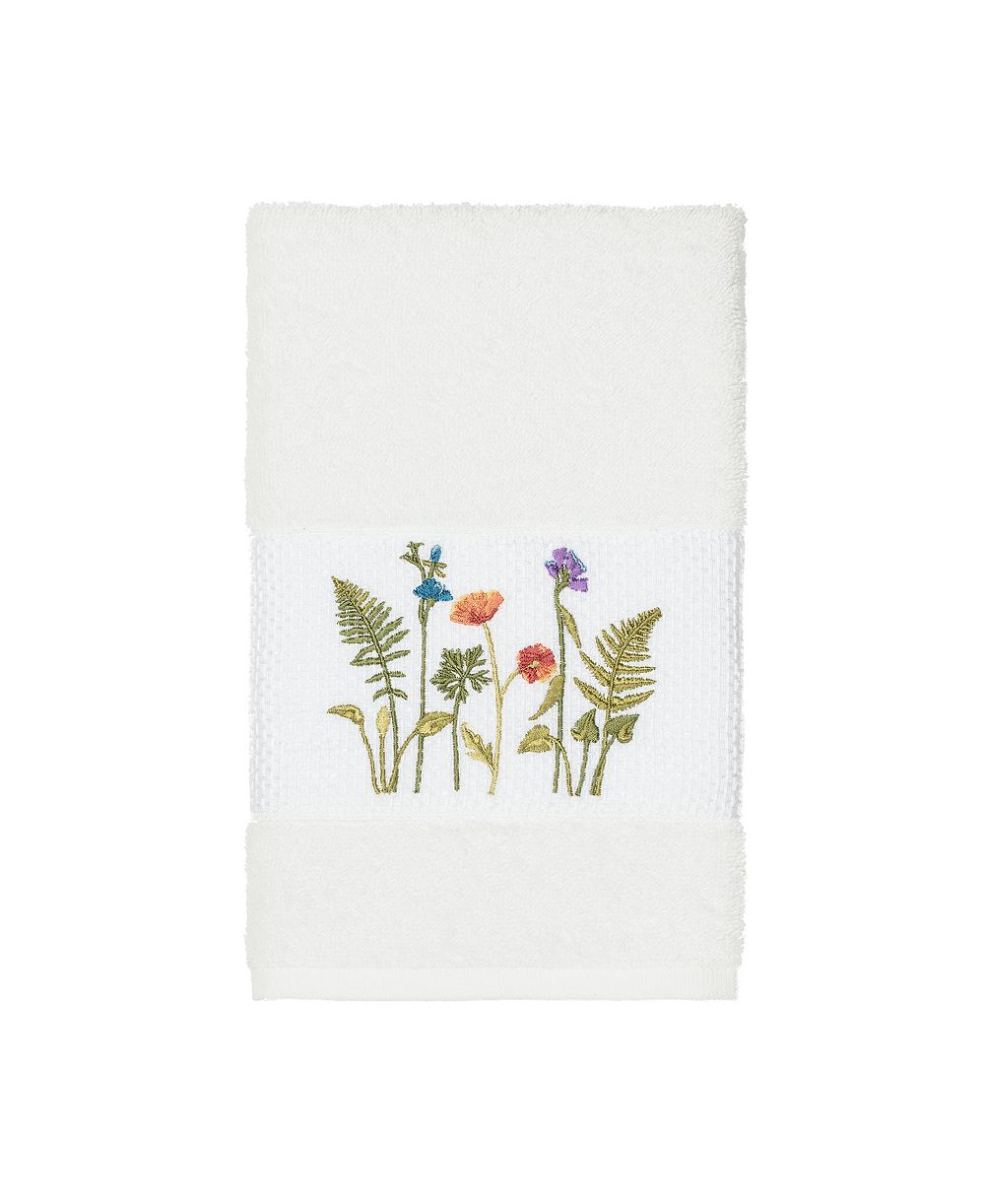 Linum Home Turkish Cotton Serenity Embellished Hand Towel