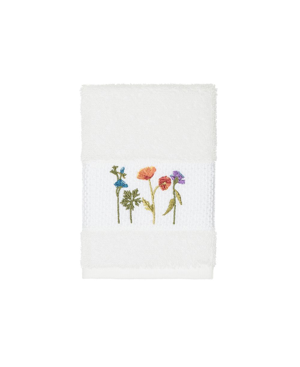 Linum Home Turkish Cotton Serenity Embellished Washcloth