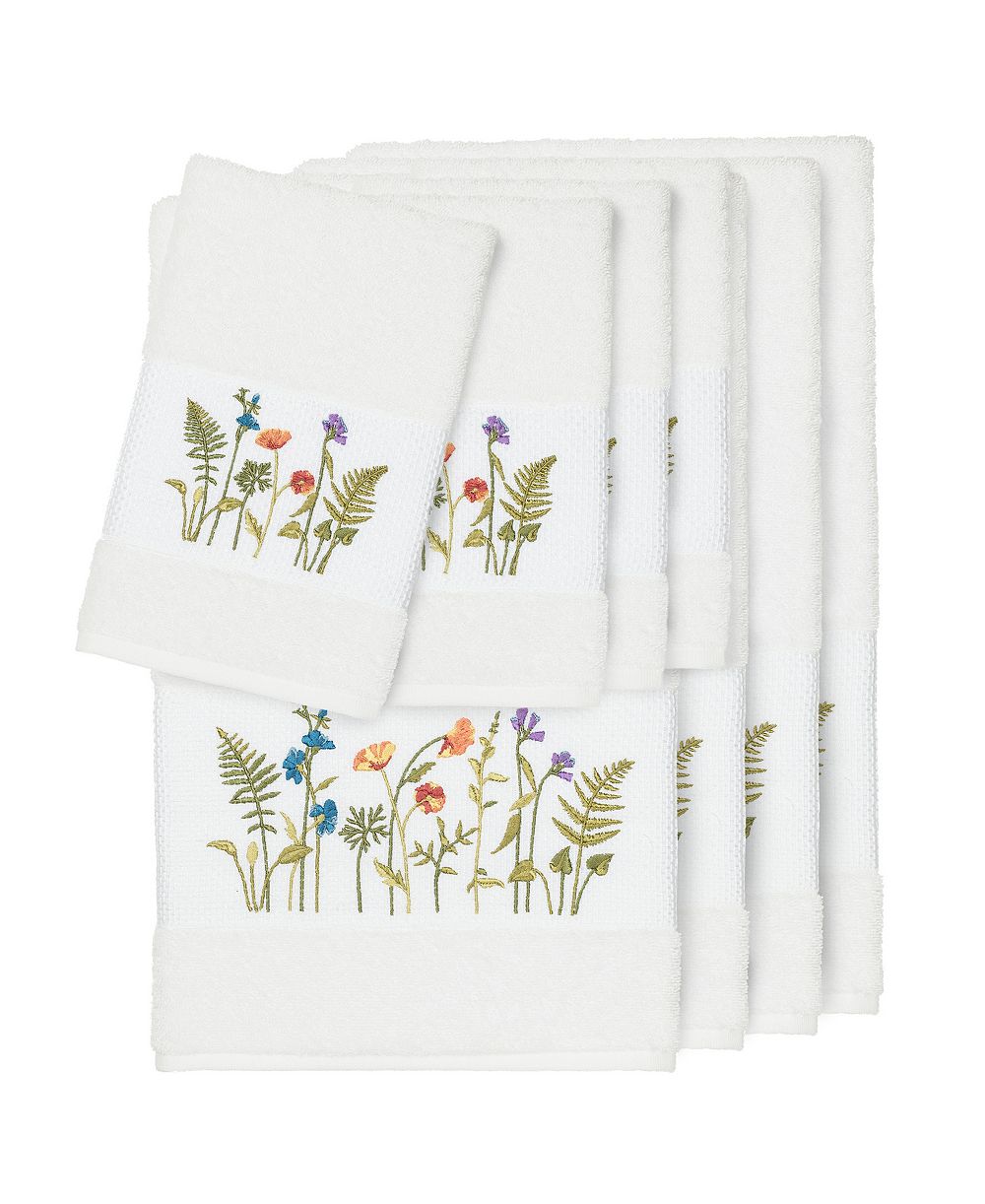 Linum Home Turkish Cotton Serenity 8-Pc. Embellished Towel Set