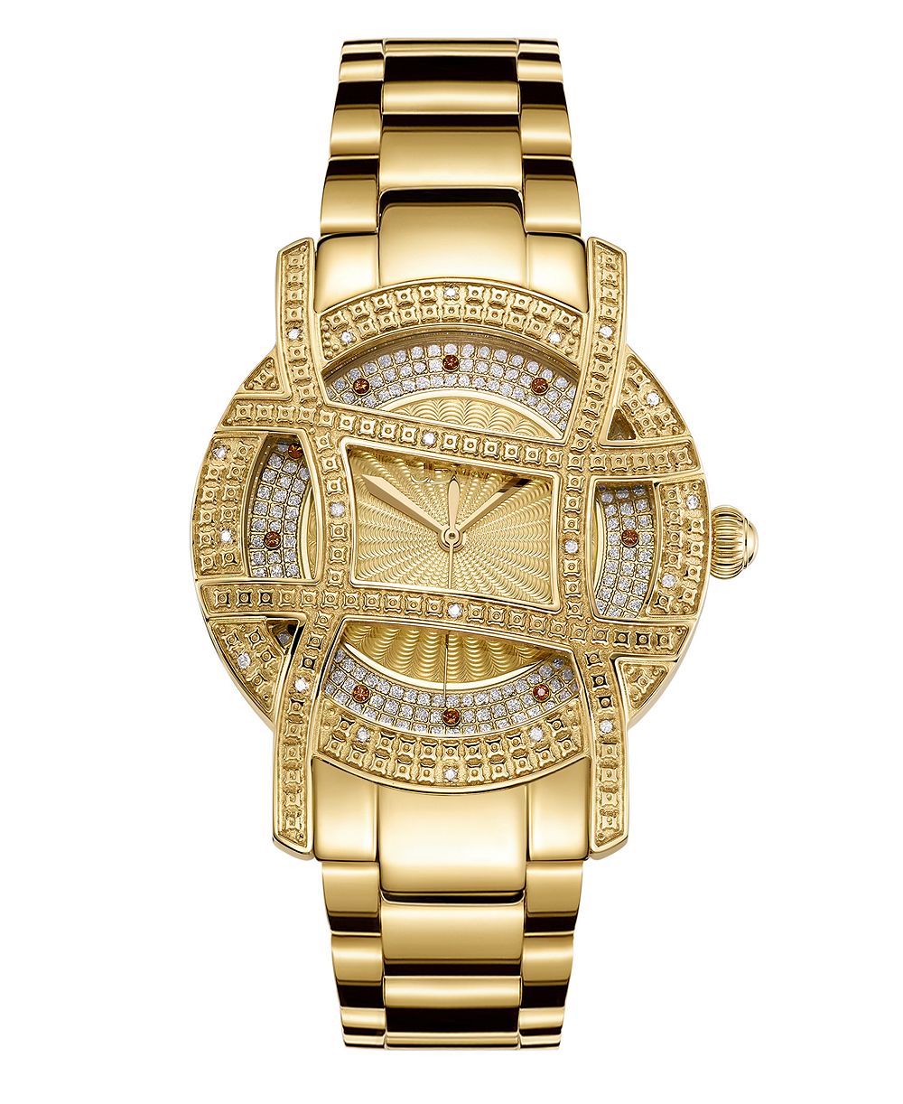 JBW Women's Olympia Diamond (1/5 ct.t.w.) 18K Gold Plated Watch, часы
