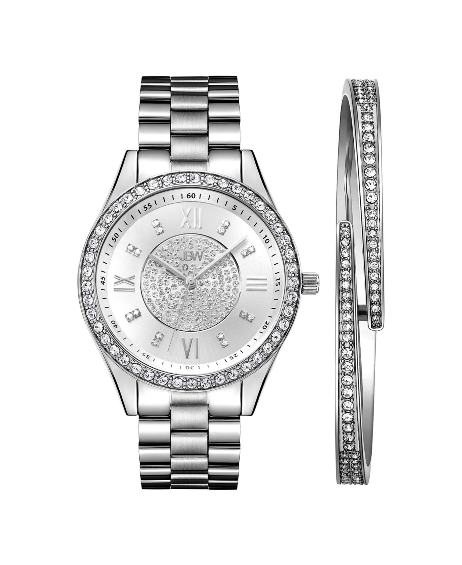 Женские часы JBW Mondrian Jewelry Set Stainless Steel