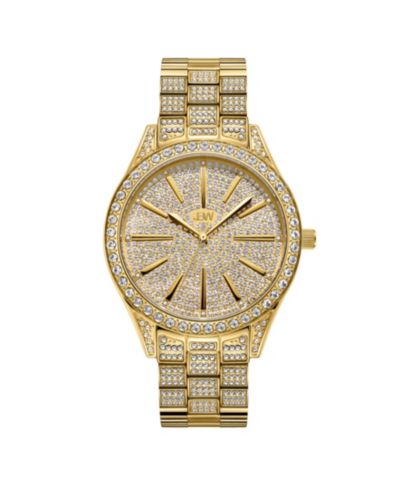 Часы Jbw Women's Cristal Diamond (1/8 ct.t.w.) 18k Gold Plated Stainless Steel
