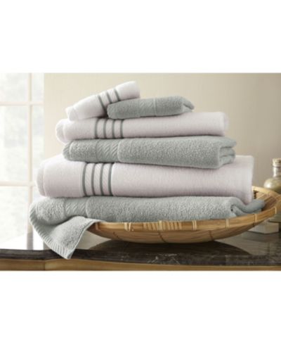 Набор из 6 полотенец Modern Threads Quick Dry Stripe