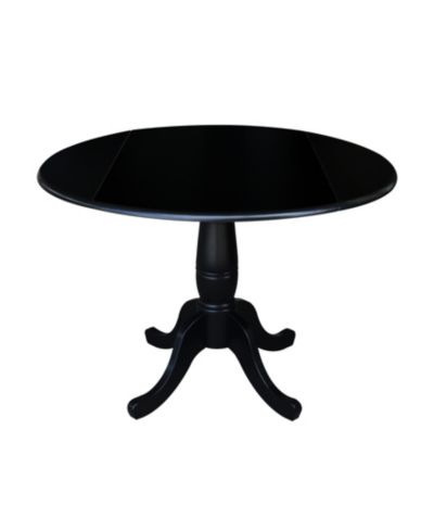International Concepts Круглый стол с откидными створками 42" Dual Drop Leaf Pedestal Table