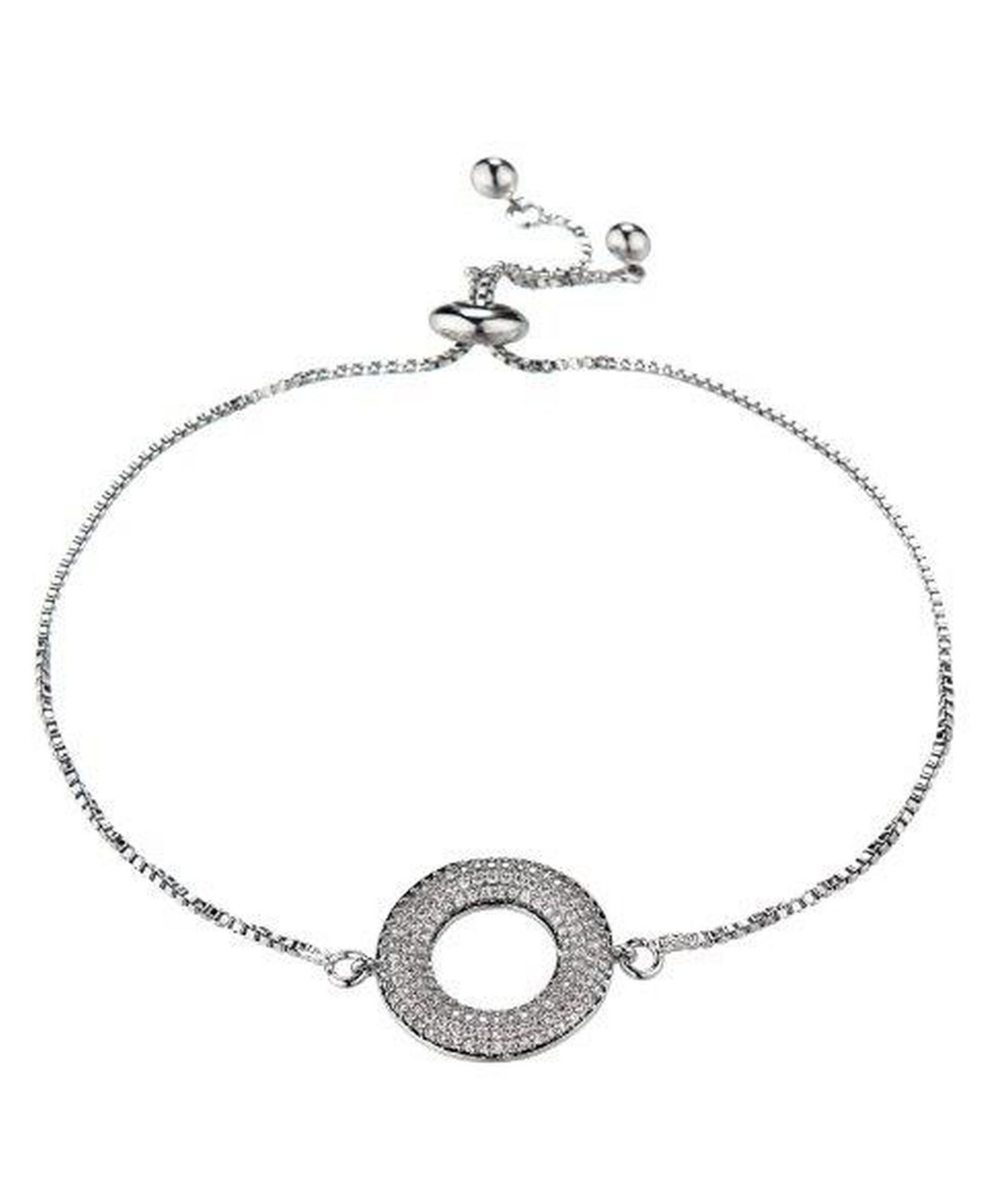 Nicole Miller Браслет с цветком и фианитом Cubic Zirconia