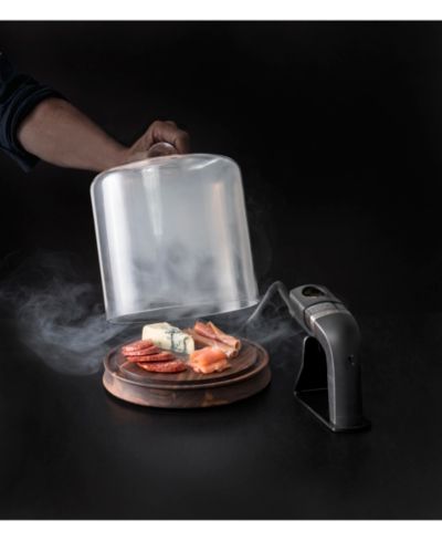 Стеклянный коптильный купол Fortessa Glass Smoking Cloche с ручным коптителем