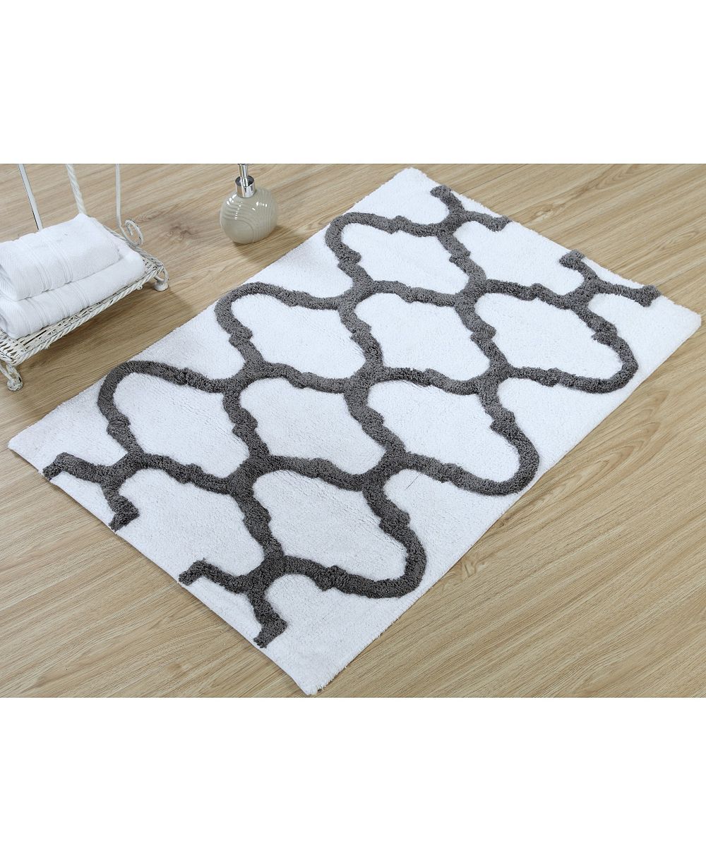 Коврик для ванной Saffron Fabs Geometric Non-Skid Cotton, 24" x 36"