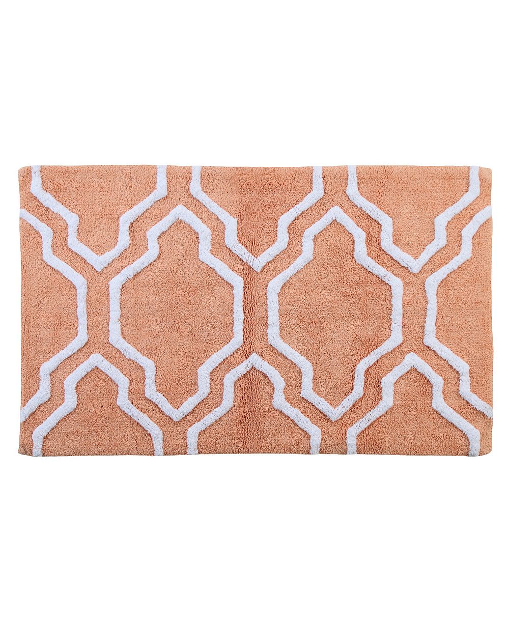 Хлопковый коврик для ванной Saffron Fabs Quatrefoil, нескользящий, 30" x 50"