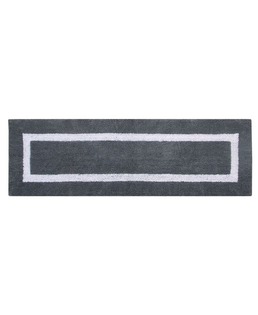 Better Trends Lux Contrast Frame Bath Runner, 20" x 60"