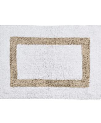 Better Trends Lux Contrast Frame Bath Rug, 21" x 34"