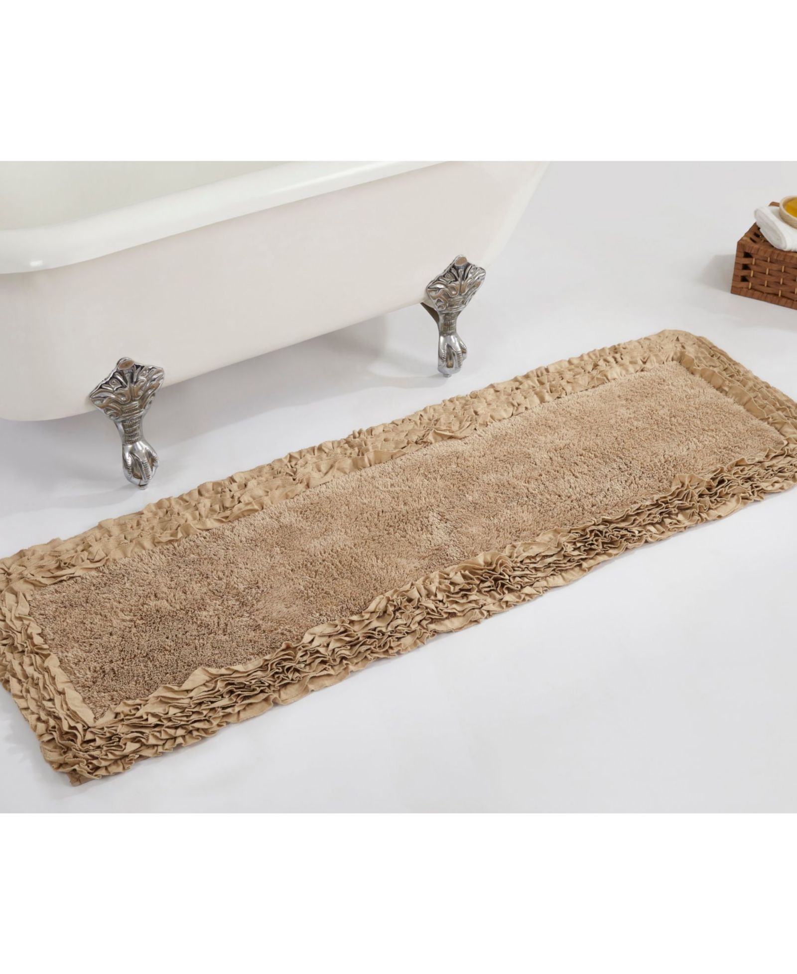 Better Trends Ruffle Bath Runner, 20" x 60"
