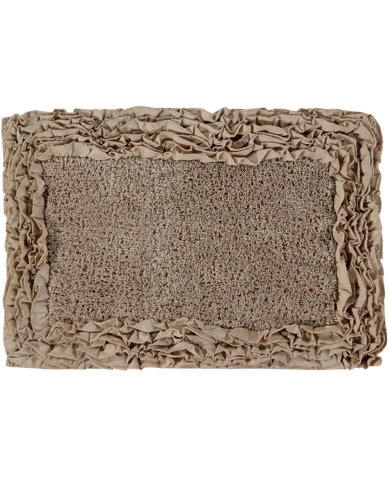 Better Trends Ruffle Bath Rug, 21" x 34"