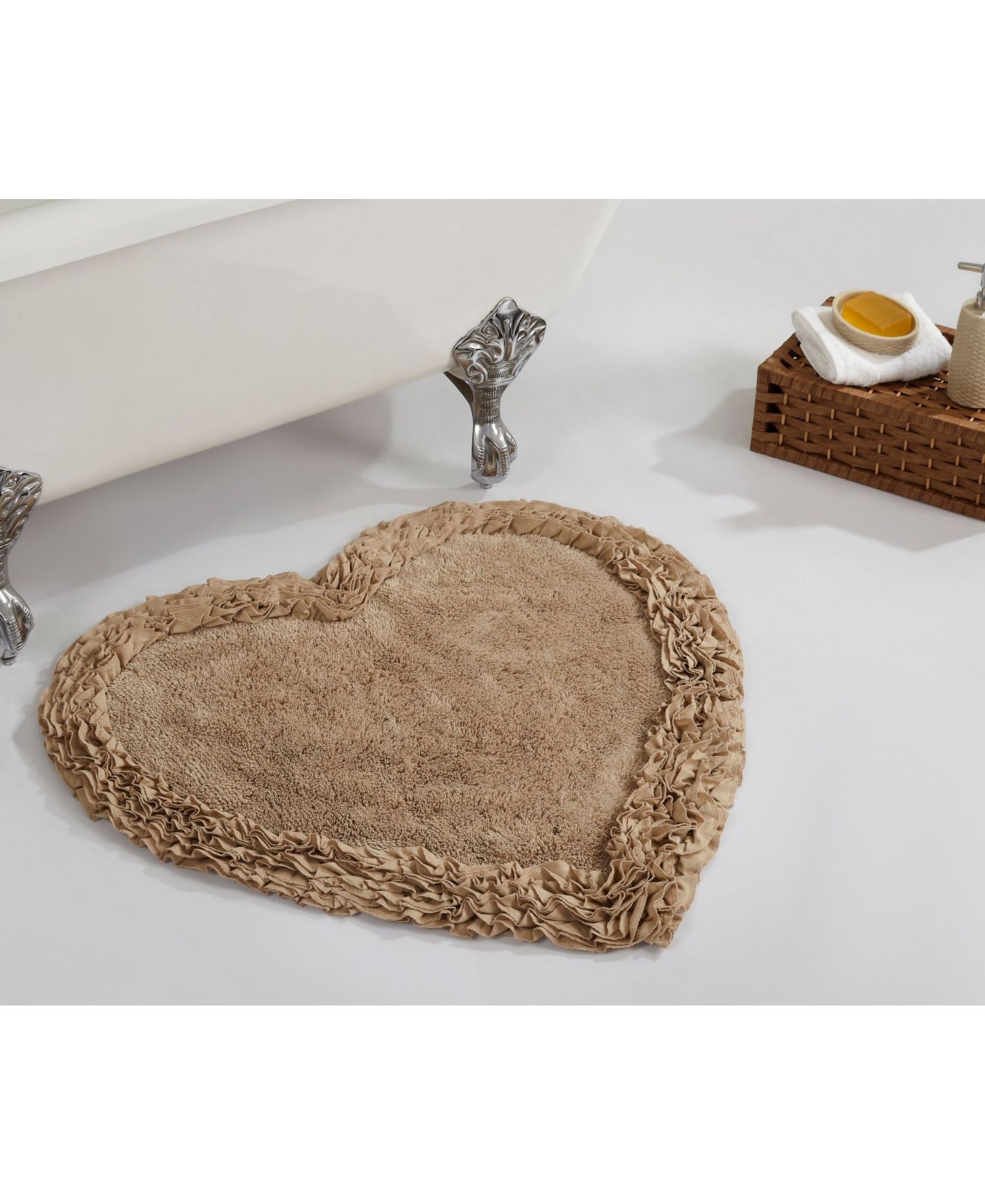 Коврик для ванной Better Trends Ruffle Heart Shape 30"