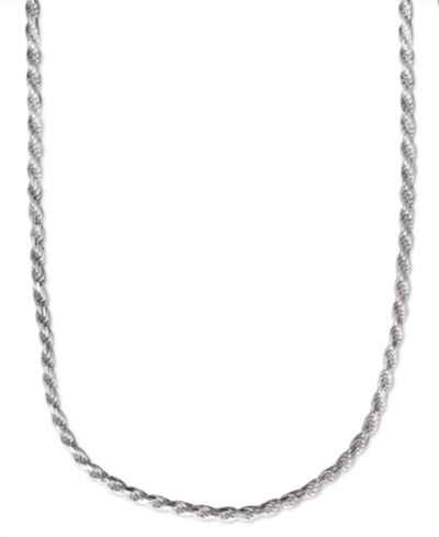 Мужское ожерелье из стерлингового серебра, 22" 4-1/2mm Rope Chain