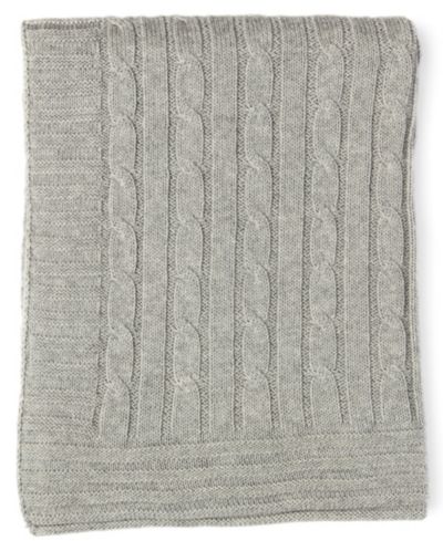 Baby Mode Signature Baby Boys and Girls All Cotton Cable Knit Blanket