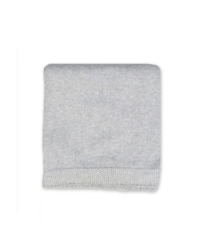 Вязаное одеяло Baby Mode Signature All Cotton с мягкой каймой