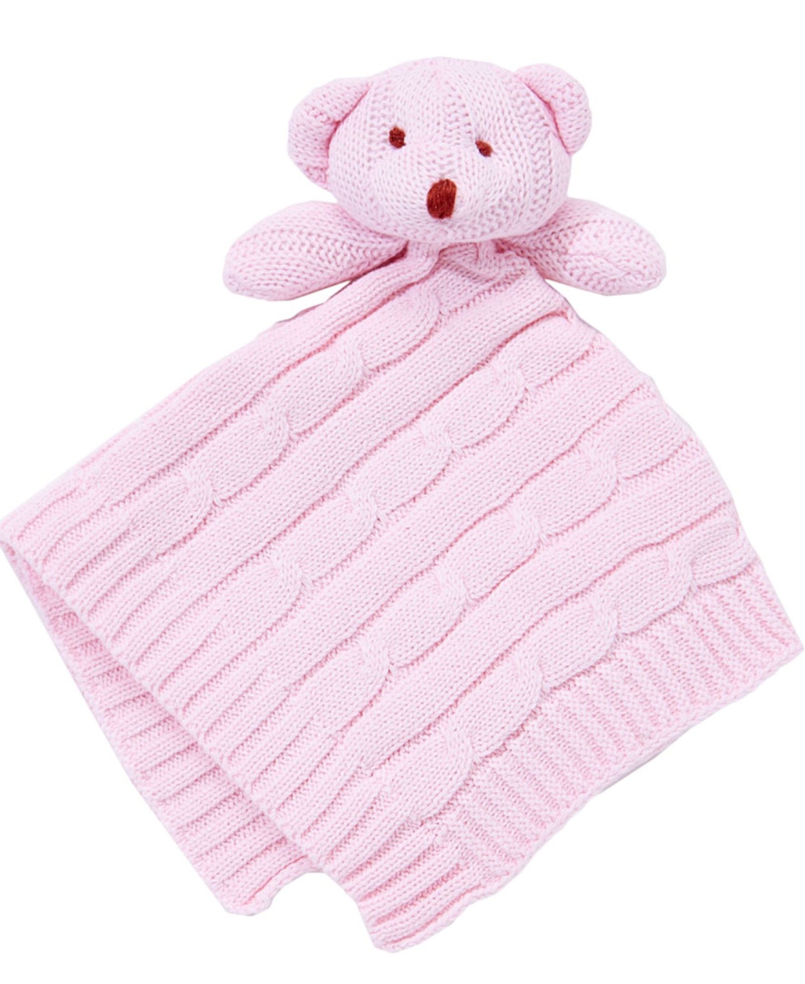 3 Stories Trading Baby Boys Knit Bear Security Blanket