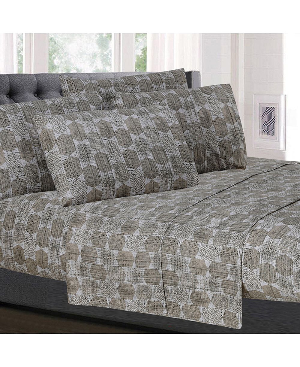 Sweet Home Collection Printed 6-Pc. Sheet Set, Queen