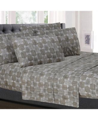 Комплект из 6 простыней Sweet Home Collection с принтом, Queen